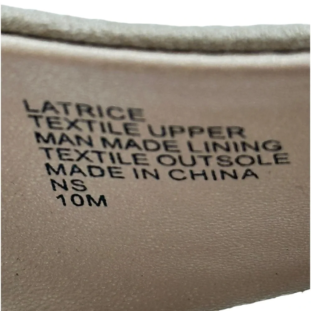 CHARLES by Charles David Latrice Nude Vegan Suede Cork Wedge Sandals Size‎ 10